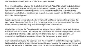 The Best Truth About Abs Review on the